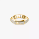 Moderniste pavé ring, medium model