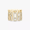 Bague pavée Move Iconica Bague Diamant Or Jaune